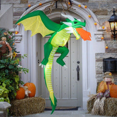 5 Feet Hanging Halloween Inflatable Dragon by Costway