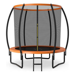 10 Feet ASTM Approved Recreational Trampoline with Ladder by Costway
