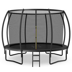 Costway Trampolines 12FT ASTM Approved Recreational Trampoline with Ladder by Costway
