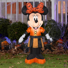 3 1/2' Halloween Disney MINNIE Mouse In Orange Vampire Costume by Gemmy Inflatables