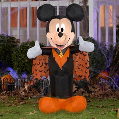 3.5' Halloween Disney MICKEY Mouse In Orange Vampire Costume by Gemmy Inflatables