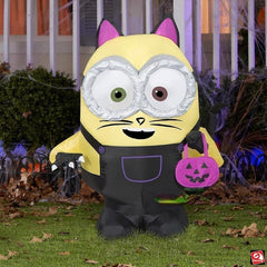 3' Minion Bob in Halloween Cat Costume by Gemmy Inflatables