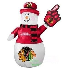 Gemmy Inflatables Inflatable Party Decorations 7' Inflatable Chicago Blackhawks Snowman by Gemmy Inflatables 479855-68174