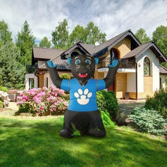 7' NFL Carolina Panthers Sir Purr Mascot by Gemmy Inflatables