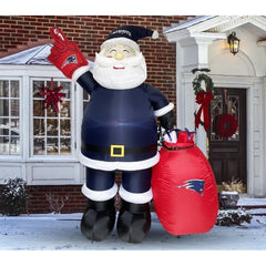 7' NFL New England PATRIOTS Santa Claus by Gemmy Inflatables