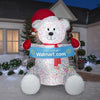 Image of Gemmy Inflatables Special Event Inflatables 8 1/2' Christmas Sprinkles Bear w/ Banner by Gemmy Inflatables 113313