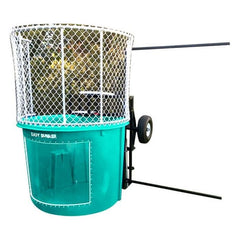 Turquoise Portable Dunking Booth with New Wingless Design by POGO