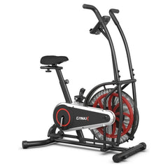 Upright Air Bike with Unlimited Resistance by Costway