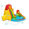 Image of Costway Residential Bouncers Kids Inflatable Water Slide Park with Climbing Wall and Pool by Costway