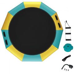 10 Feet Inflatable Splash Padded Water Bouncer Trampoline by Costway