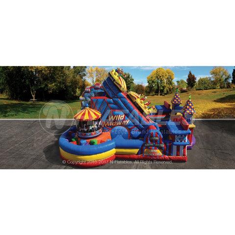 Cutting Edge Inflatable Bouncers 20'H Midway Amusement Park Obstacle Course by Cutting Edge 781880294870 OB270101 20' Midway Amusement Park Obstacle Course by Cutting Edge SKU#OB270101