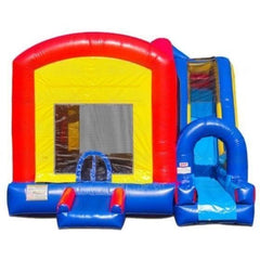 18'H Jump N Splash Funhouse Dry Combo by eInflatables