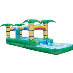 eInflatables Water Parks & Slides 10'H Run N Splash Tropical 2 Lane Water Slide by eInflatables 781880238850 619 10'H Run N Splash Tropical 2 Lane Water Slide by eInflatables SKU# 619