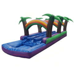 eInflatables Water Parks & Slides 10'H Towering Palms 3 Lane Run N Splash by eInflatables 781880269304 5001 10'H Towering Palms 3 Lane Run N Splash by eInflatables SKU# 5001