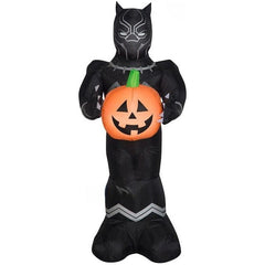 Gemmy Inflatables Inflatable Party Decorations 3 1/2' Marvel's Black Panther w/ Pumpkin by Gemmy Inflatables 220714 3 1/2' Disney Star Wars Jedi Yoda Holding Tombstone Gemmy Inflatables
