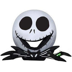 Gemmy Inflatables Inflatable Party Decorations 3 1/2' Nightmare Before Christmas Jack Skellington Head by Gemmy Inflatables 781880239192 227156 3 1/2' Nightmare Christmas Jack Skellington Head Gemmy Inflatables