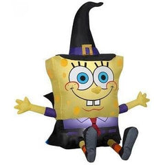 Gemmy Inflatables Inflatable Party Decorations 4' Halloween Nickelodeon Spongebob Squarepants in Witch Costume by Gemmy Inflatables 225499