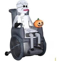 Gemmy Inflatables Inflatable Party Decorations 5 1/2' Nightmare Before Christmas Dr. Finkelstein in wheelchair by Gemmy Inflatables 227695 - 3639277 7' Tim Burton’s Nightmare Before Christmas Dr. Finkelstein Sally Scene