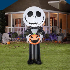 5' Halloween Nightmare Before Christmas Jack Skellington w/ Jack O' Lantern by Gemmy Inflatables