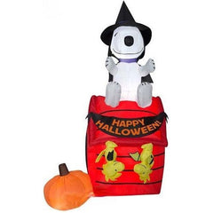 Gemmy Inflatables Inflatable Party Decorations 6' Halloween Snoopy On Doghouse w/ Banner by Gemmy Inflatables 781880239406 71889