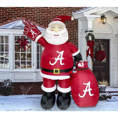 7' NCAA University of Alabama Crimson Tide Santa Claus by Gemmy Inflatables