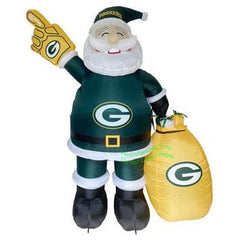 Gemmy Inflatables Inflatable Party Decorations 7' NFL Green Bay PACKERS Santa Claus by Gemmy Inflatables 620290