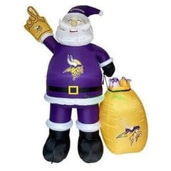 Gemmy Inflatables Inflatable Party Decorations 7' NFL Minnesota VIKINGS Santa Claus by Gemmy Inflatables 620300