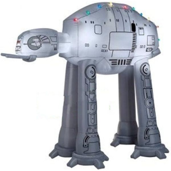 8' Gemmy Airblown Inflatable Stars Wars Christmas TIE Fighter w/ Sign Yard  Decoration 37244 