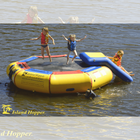 Island Hopper Water Trampoline 10 Foot Bounce N Splash by Island Hopper 0898698001788 10BSPLASH - 10'BNS