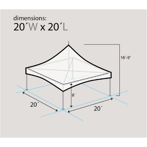 20x20 Frame Tent - All Blown Up Inflatables