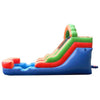 Image of POGO Inflatable Bouncers 12'H Crossover Rainbow Inflatable Water Slide with Blower, Backyard Party Package by POGO 754972325158 5512 12'H Crossover Rainbow Water Slide w/ Blower, Backyard Party Package 