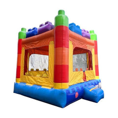 14.5'H Crossover Building Block Bounce House with Blower by POGO