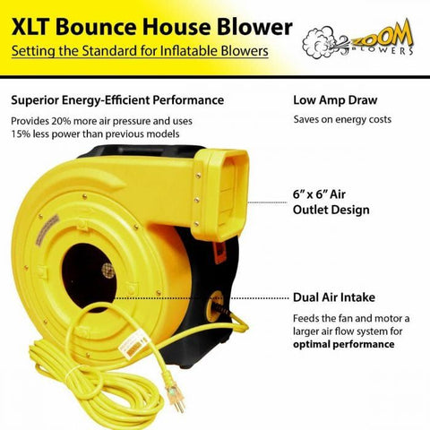 POGO Noisemakers & Party Blowers 1.5 HP XLT Zoom Inflatable Bounce House Blower by POGO 793573868077 510 1.5 HP XLT Zoom Inflatable Bounce House Blower by POGO SKU# 510