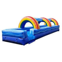 30' Blue Marble Inflatable Slip n Slide with Blower by POGO