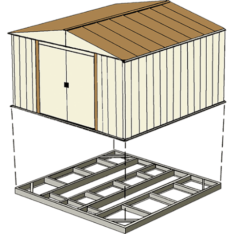 Shelterlogic accessories Base Kits for Arrow Sheds 10 ft. x 12 ft., 10 ft. x 13 ft., and 10 ft. x 14 ft. by Shelterlogic FDN1014 Base Kits for Arrow Sheds 10 ft. x 12 ft., 10 ft. x 13 ft., and 10 ft. x 14 ft.