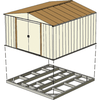 Image of Shelterlogic accessories Base Kits for Arrow Sheds 10 ft. x 12 ft., 10 ft. x 13 ft., and 10 ft. x 14 ft. by Shelterlogic FDN1014 Base Kits for Arrow Sheds 10 ft. x 12 ft., 10 ft. x 13 ft., and 10 ft. x 14 ft.