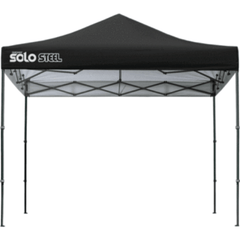 10 ft. x 10 ft. Black Solo Steel SOLO100 Straight Leg Pop-Up Canopy by Shelterlogic