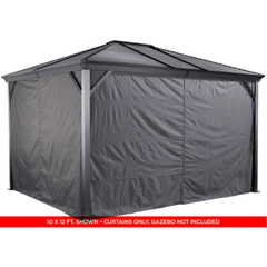 Shelterlogic Canopy Tents & Pergolas 10 ft. x 10 ft. Curtains for Ventura Gazebo by Shelterlogic 772830161397 135-9161397 10 ft. x 10 ft. Curtains for Ventura Gazebo Shelterlogic 135-9161397