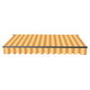Image of Aleko Awnings 13 x 10 Feet Multi-Striped Yellow Retractable Black Frame Patio Awning by Aleko AB13X10MSTRY315-AP 13x10 Ft Multi-Striped Yellow Retractable Black Patio Awning Aleko