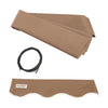 Image of Aleko Awnings 20x10 Feet Sand Retractable Awning Fabric Replacement by Aleko 013964950212 FAB20x10SAND31-AP