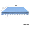 Image of Aleko Awnings 20x10 ft. Sky Blue Retractable Awning Fabric Replacement by Aleko 703980263402 FAB20X10LBLUE068-AP