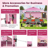 Image of Costway Canopies & Gazebos 10 x 10 Feet Foldable Commercial Pop-up Canopy with Roller Bag and Banner Strip by Costway 10 x 10 Feet Foldable Commercial Pop-up Canopy Roller Bag Banner Strip