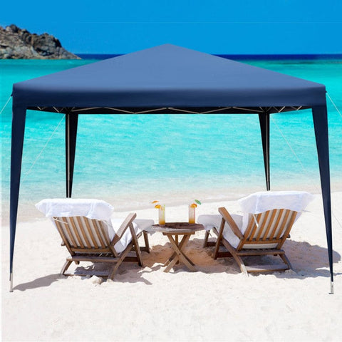 Costway Canopies & Gazebos 10 x 10 Feet Outdoor Pop-up Patio Canopy for Beach and Camp by Costway