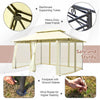 Image of Costway Canopies & Gazebos 10 x 13 Feet Tent Canopy Shelter with Removable Netting Sidewall by Costway 10 x 13 Feet Tent Canopy Shelter with Removable Netting Sidewall