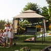 Image of Costway Canopies & Gazebos 13.5 x 4 Feet Patio BBQ Grill Gazebo Canopy with Dual Side Awnings by Costway 90721345 13.5 x 4 Feet Patio BBQ Grill Gazebo Canopy with Dual Side Awnings 