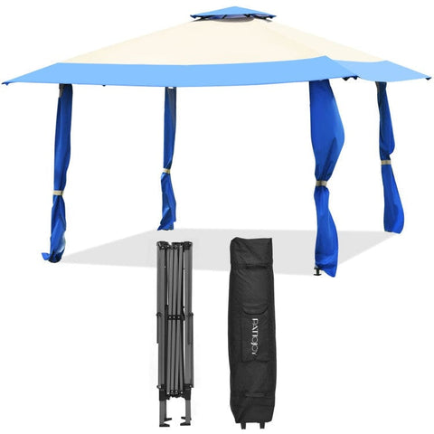 Costway Canopies & Gazebos 13 x 13 Feet Pop Up Gazebo Tent with Carry Bag for Patio Garden by Costway 13 x 13 Feet Pop Up Gazebo Tent w/ Carry Bag for Patio Garden Costway 