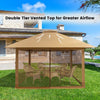 Image of Costway Canopies & Gazebos 13 x 13 Feet Pop-up Instant Gazebo Canopy Tent with Mesh Sidewall by Costway 49786152 13 x 13 Feet Pop-up Instant Gazebo Canopy Tent with Mesh Sidewall 