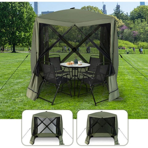Costway Canopies & Gazebos 6.7 x 6.7 Feet Pop Up Gazebo with Netting and Carry Bag by Costway 52487139
