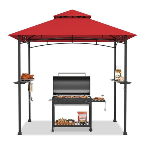 Costway Canopies & Gazebos 8 x 5 Feet Outdoor Barbecue Grill Gazebo Canopy Tent BBQ Shelter by Costway 29514067 8x5 Feet Outdoor Barbecue Grill Gazebo Canopy Tent BBQ Shelter Costway