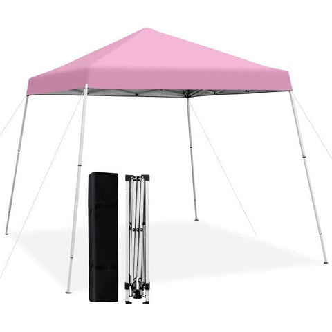 Costway Canopies & Gazebos Pink 10 x 10 Feet Outdoor Instant Pop-up Canopy with Carrying Bag by Costway 85296437- W 10 x 10 Feet Outdoor Instant Pop-up Canopy with Carrying Bag Costway